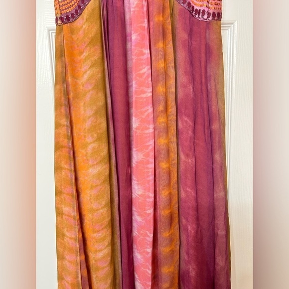 Zara Tie Dye Sequin Embellished Maxi Dress - Picture 12 of 16